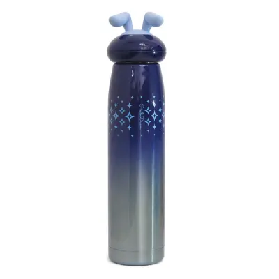 Garrafa Térmica Tampa Coelhinho com Parede Dupla Azul com Estrelas - 320ml personalizado