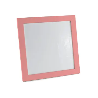 Moldura de MDF Pintada para Azulejo 15x15cm na Cor Rosa Bebê personalizado
