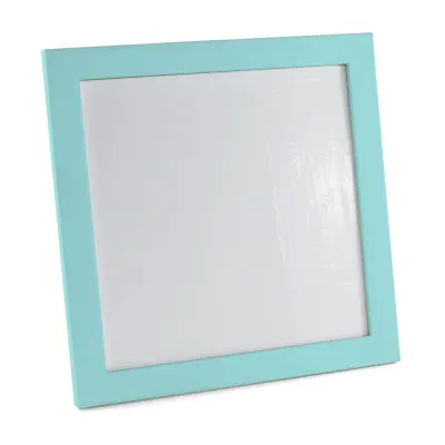 Moldura de MDF Pintada para Azulejo 20x20cm na Cor Azul Bebê personalizado