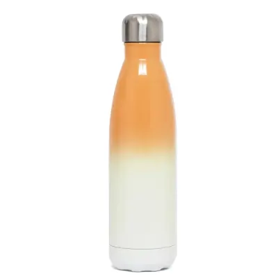 Garrafa Térmica Bicolor Laranja com Parede Dupla - 500ml personalizado