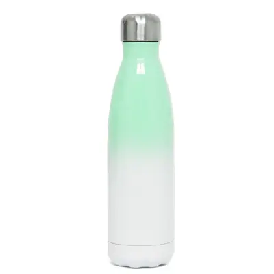 Garrafa Térmica Bicolor Verde com Parede Dupla - 500ml personalizado