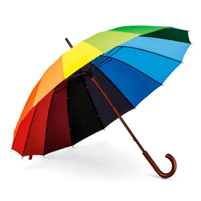 Guarda-Chuva Cabo Curvo em Madeira Colorido - Tamanho 1,20cm personalizado