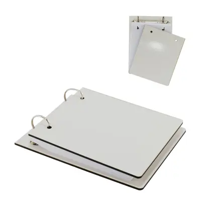 Bloco de Anotação de Mesa 150 Folhas com Capa (13,5 x 16,5cm) e Contra Capa (14,1 x 19,1cm) de MDF Brilho - COD 2407 personalizado