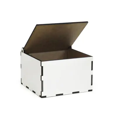 Caixinha Porta objetos de MDF Texturizado - 10x10x6,5cm personalizado