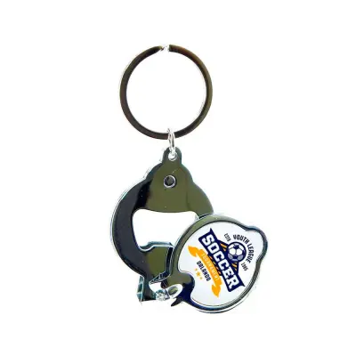 Chaveiro Cromado Formato Cortador de Unha personalizado