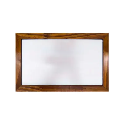 Quadro de MDF com Tecido Brilho Formato 10X19 e Moldura - Madeira personalizado