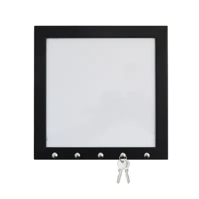 Moldura Porta Chave de MDF Pintada 20x20cm - Preto personalizado