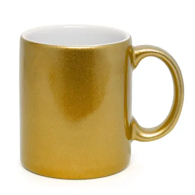Caneca Metalizada Nacional Dourada - 325ml personalizado