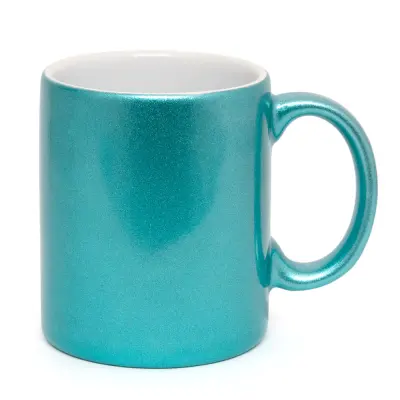Caneca Metalizada Nacional Azul Clara - 325ml personalizado