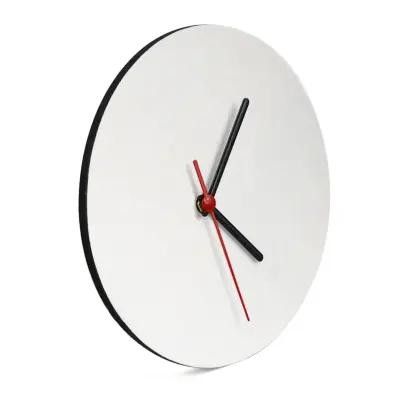 Relógio de MDF com Tecido Brilho de 6mm Redondo - 18,5cm personalizado