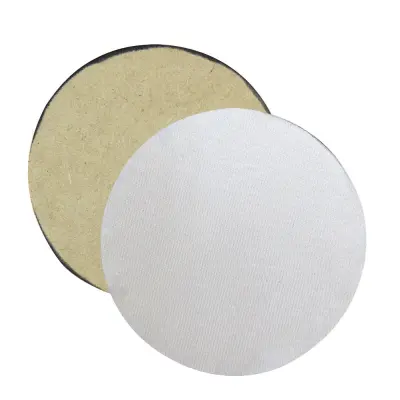 Porta Copos de MDF com Tecido Brilho de 6mm Redondo - 9X9cm personalizado