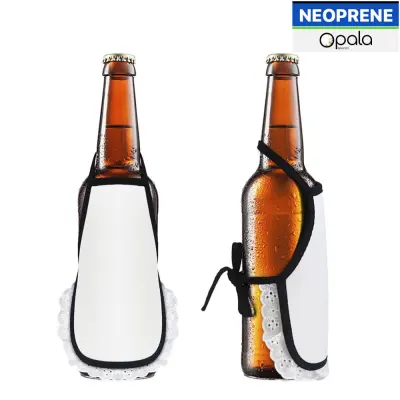 Capa de Garrafa Garçonete de Neoprene 17x13,5cm - Opala Brindes personalizado