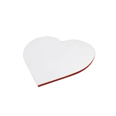 Placa de MDF com Tecido Brilho de 6mm Coração Pequeno - 13x15cm personalizado